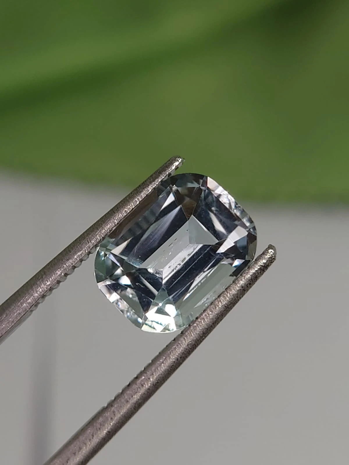 2.10ct Natural Aquamarine  Cushion Cut From Nigeria — view 4